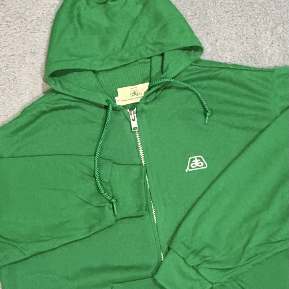 Vintage Pioneer Seed Corn Insulated Zipper Hoodie Men's Size L-Tall Jacket
